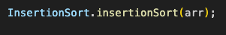 Dado un arreglo de enteros llamado “ arr “, ¿cuál es el código en Java para ordenar el arreglo en orden ascendente utilizando el algoritmo de ordenación por inserción?